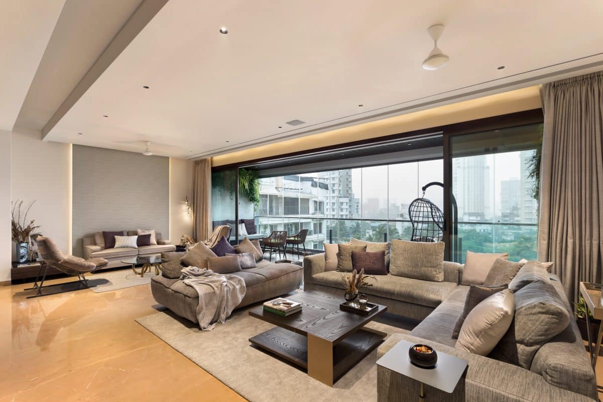 Adarsh Urbanite spacious 4 BHK living area interior